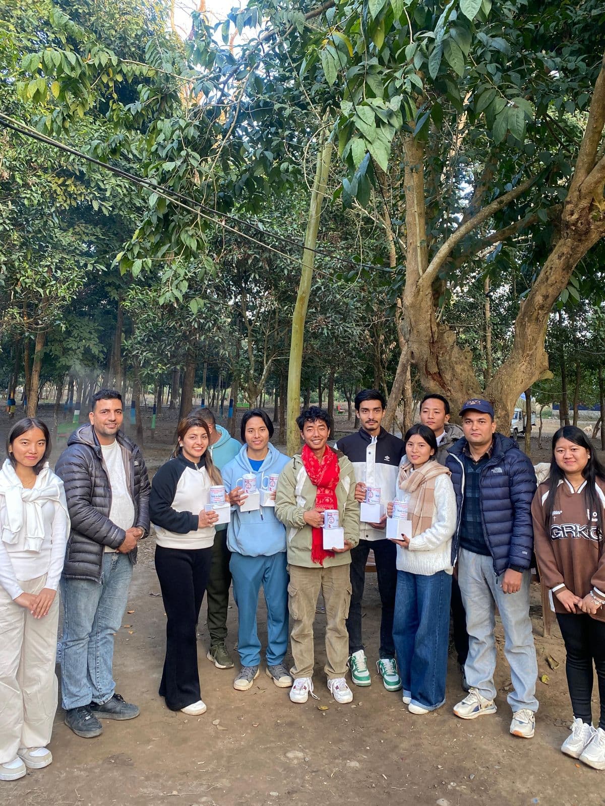 Group photo of Achievers Education staff in the Nawalpur office